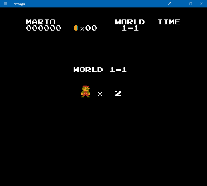 Two lives left in Super Mario Bros. Copyright Nintendo Co., Ltd.